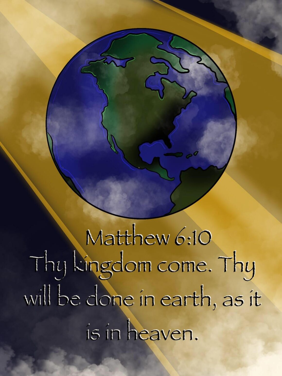 Sing the Word: God Our Provider Printable Poster Matthew 6:10 - Once ...