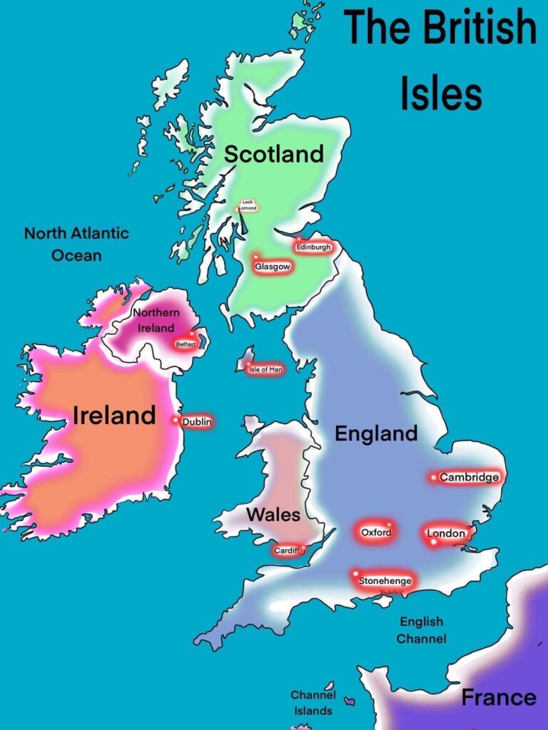 Navigating The British Isles: The Importance Of A Compass On A UK Map ...