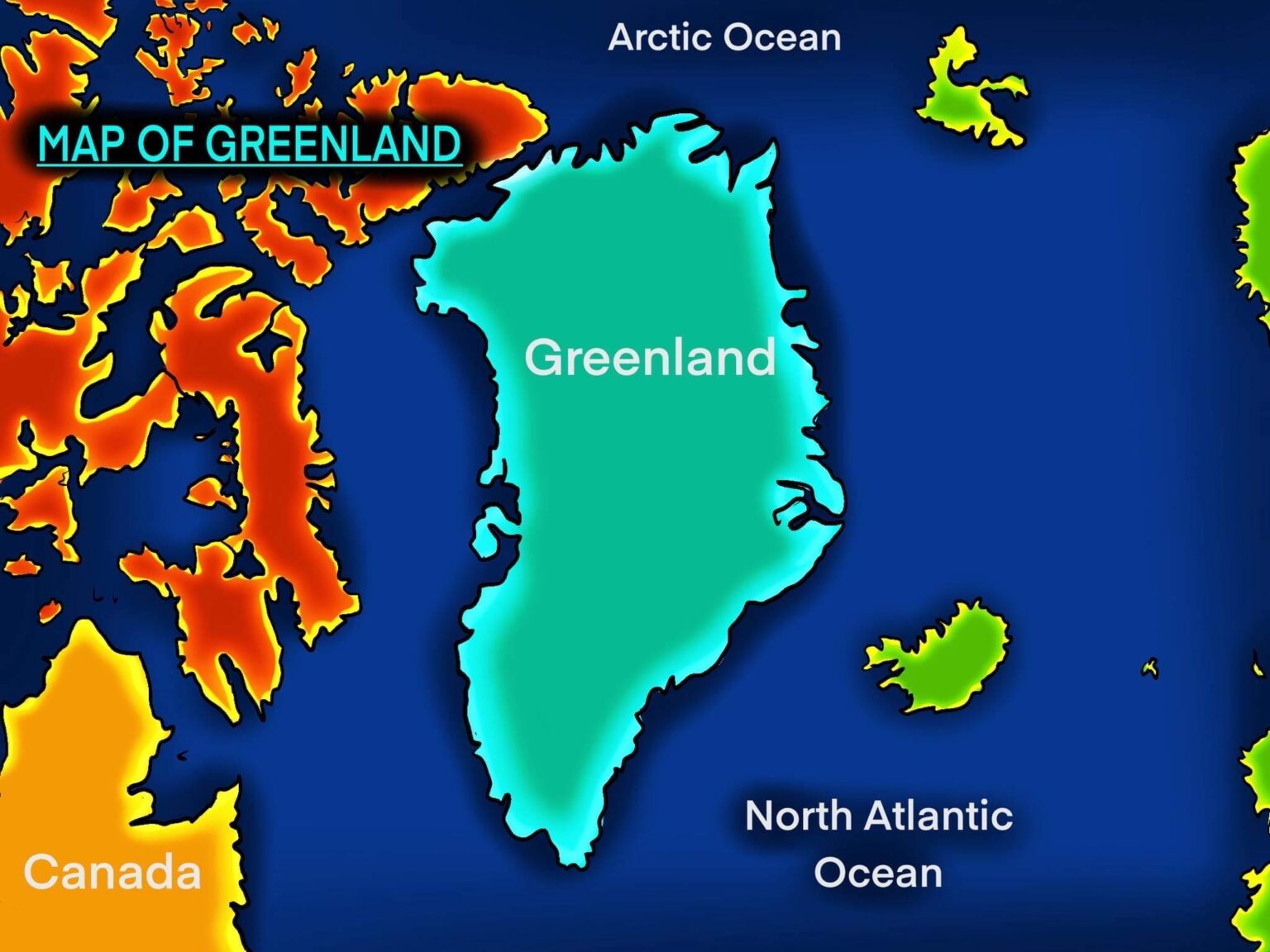 Greenland Map Once Upon a Homeschooler