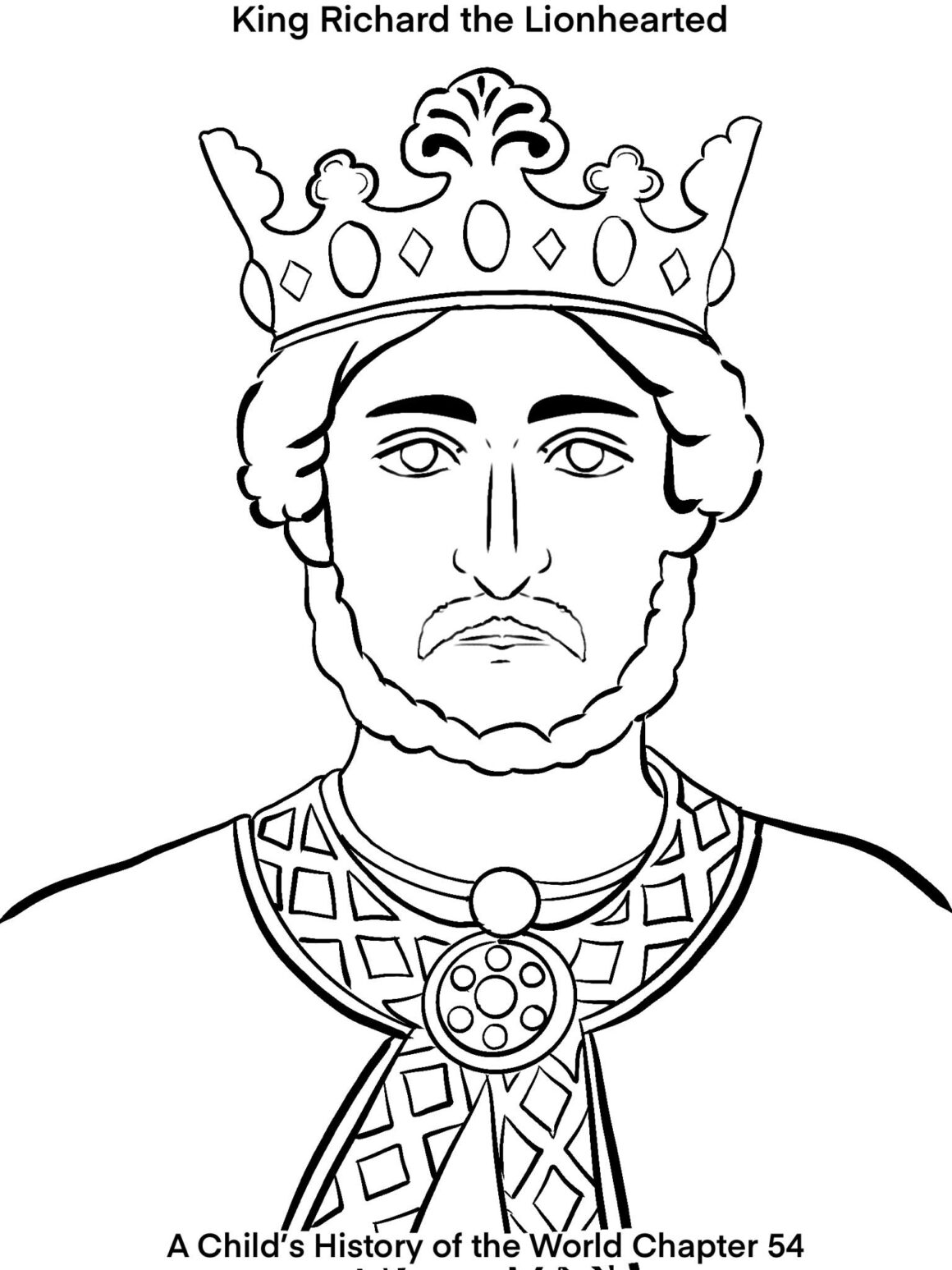 A Child’s History of the World Chapter 54 Coloring Page - Once Upon a ...