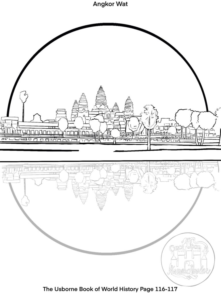 The Usborne Book of World History Pages 116-117 Coloring Page - Once ...